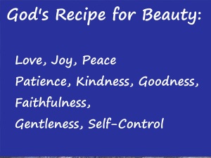 God's Recipe for Beauty