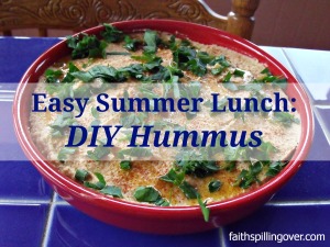 Easy summer lunch hummus